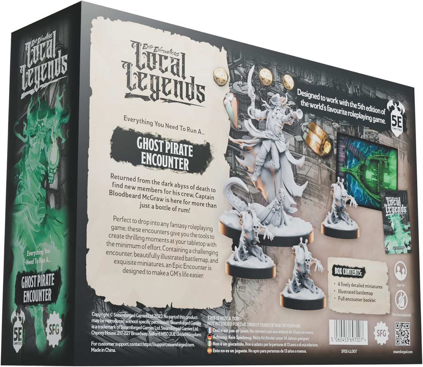 Steamforged Games Epic Encounters - Local Legends Encounter Kit Ghost Pirate