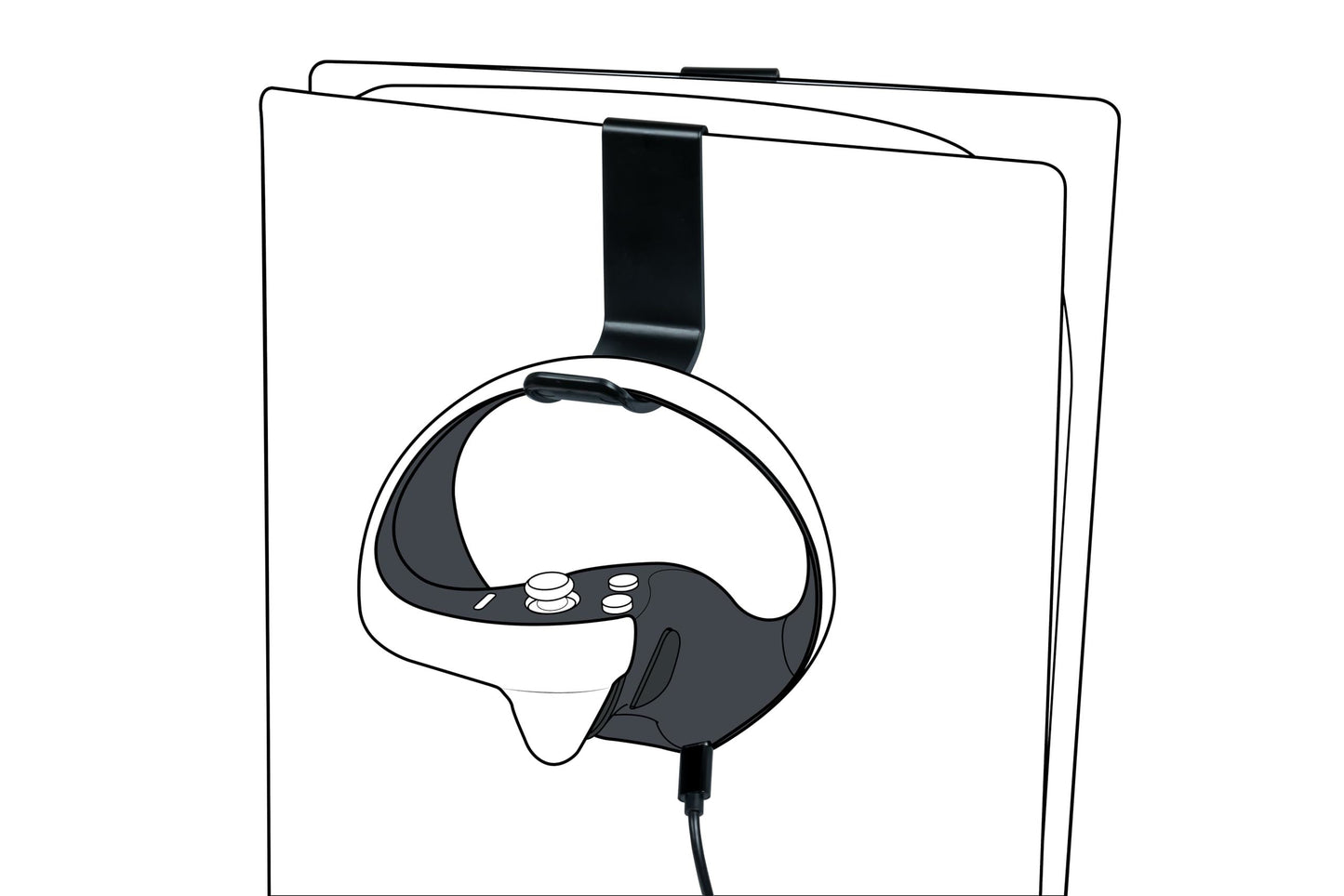 Psvr2 Hook And Charging Cable Playstation Virtual Reality