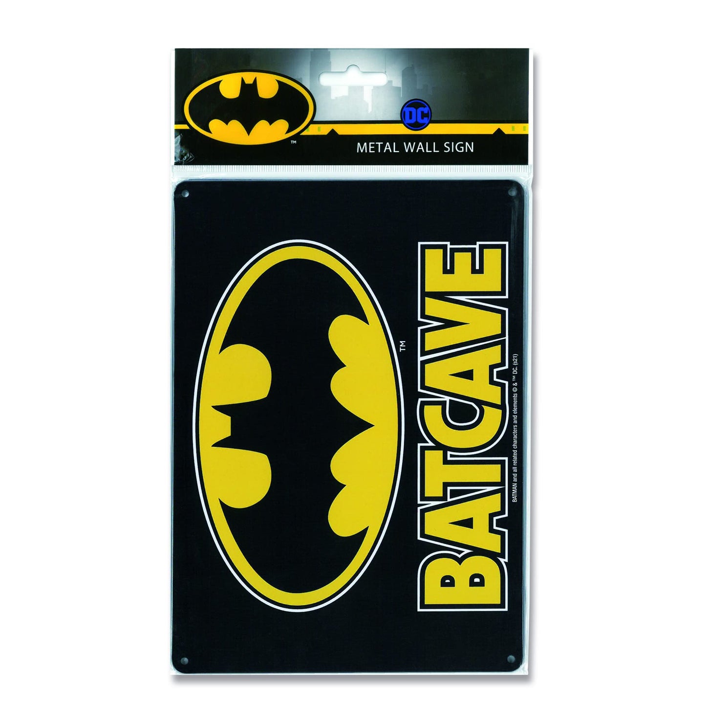 DC Comics Tin Sign Batcave 15 x 21 cm