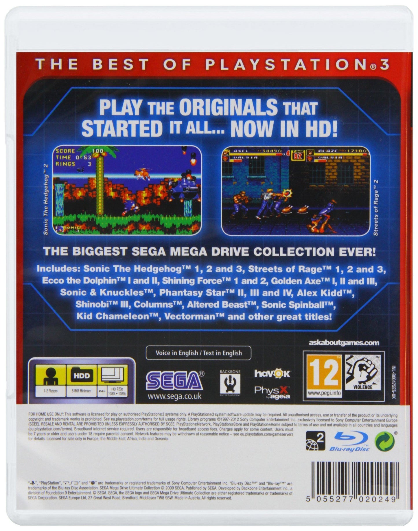 Sega Megadrive Ultimate Collection (Essentials) /PS3 *New & Sealed*