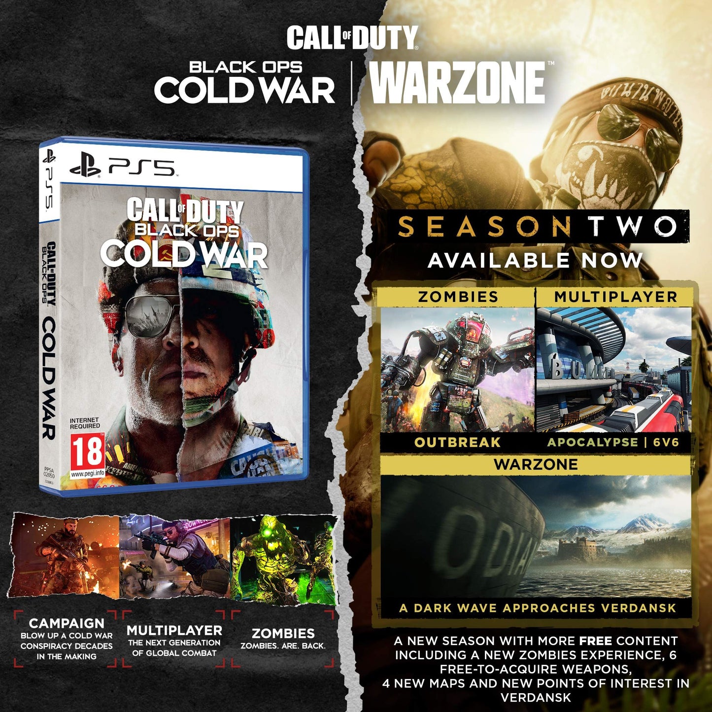 Call Of Duty Blops Cold War Playstation 5 *New & Sealed*