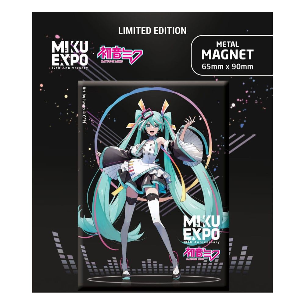 Hatsune Miku Fridge Magnet Miku Expo 10th Anniversary Art by Iwato Ltd Edition