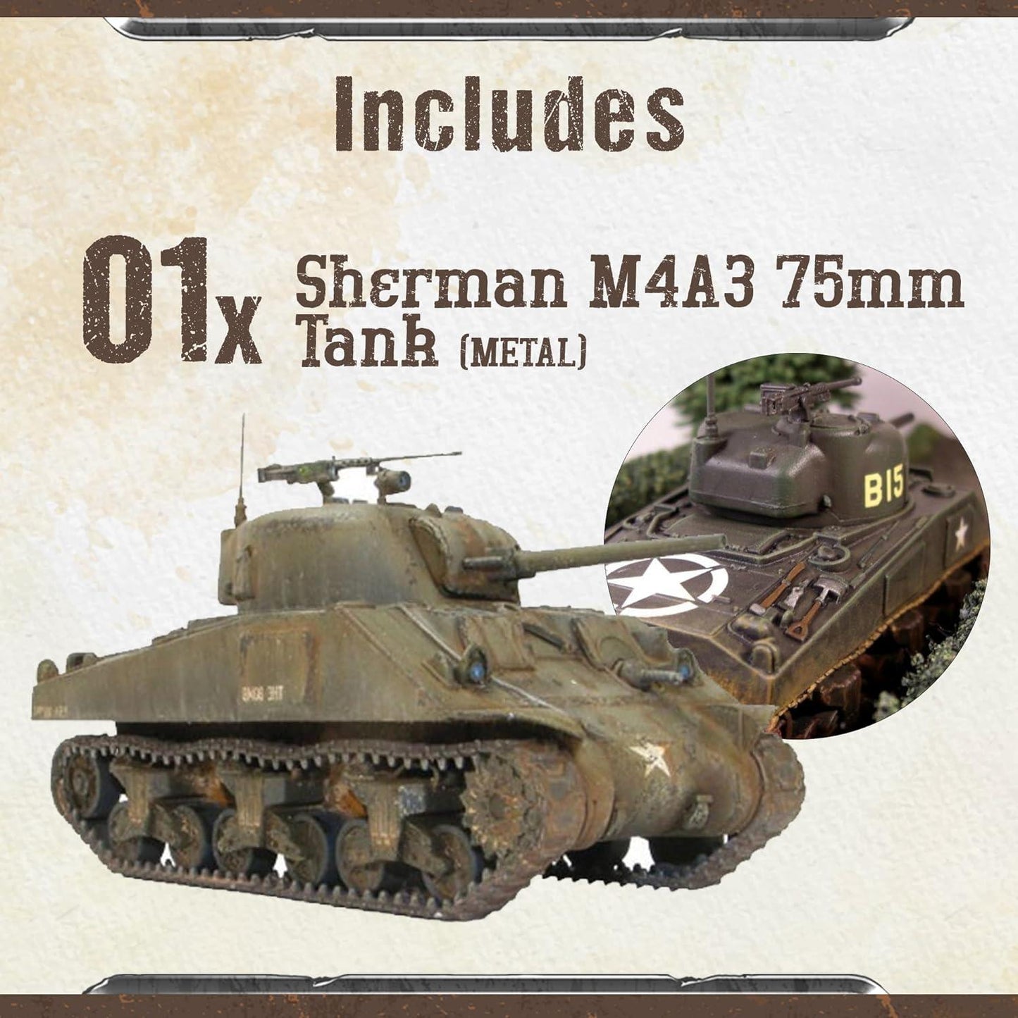Bolt Action US M4 Sherman Medium Tank Warlord Games 28mm Ww2