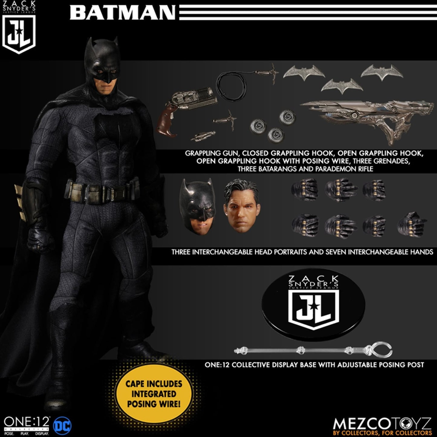 Zack Snyder's Justice League Action Figures 1/12 Deluxe Steel Box Set 15 - 17 cm