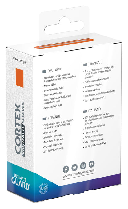 Ultimate Guard Cortex Sleeves Japanese Size Matte Orange (60)
