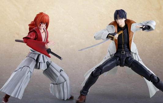 Rurouni Kenshin Meiji Swordsman Romantic Story S.H. Aoshi Shinomori 17cm