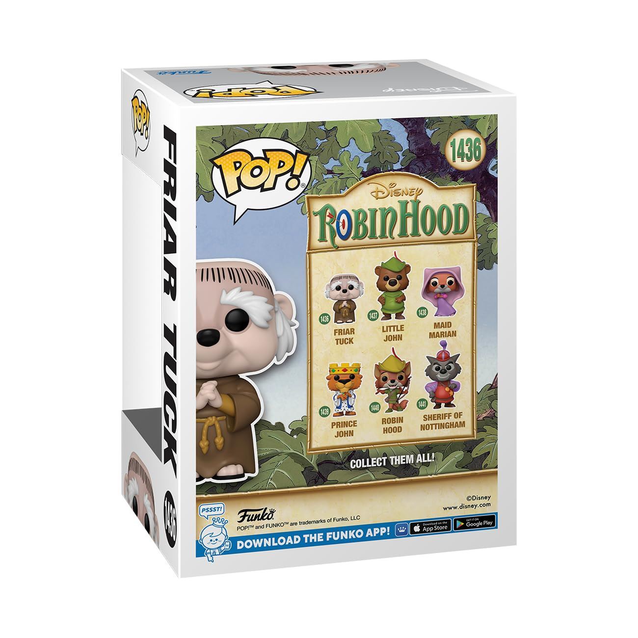 Robin Hood POP! Disney Vinyl Figure Friar Tuck 9 cm