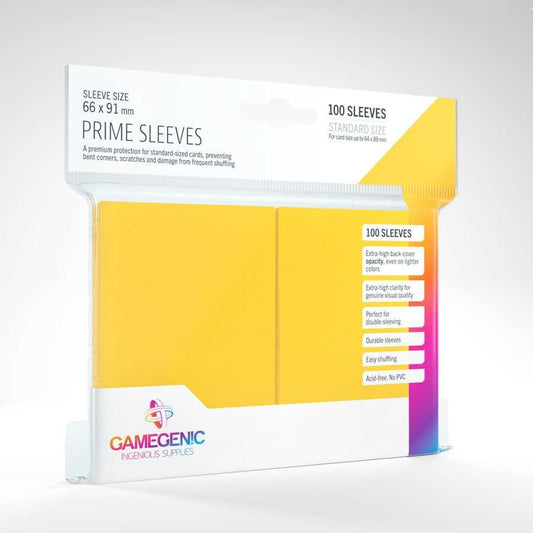 UNIT Gamegenic Prime Sleeves Yellow (100 ct.)