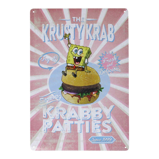 SpongeBob Tin Sign Krusty Krab