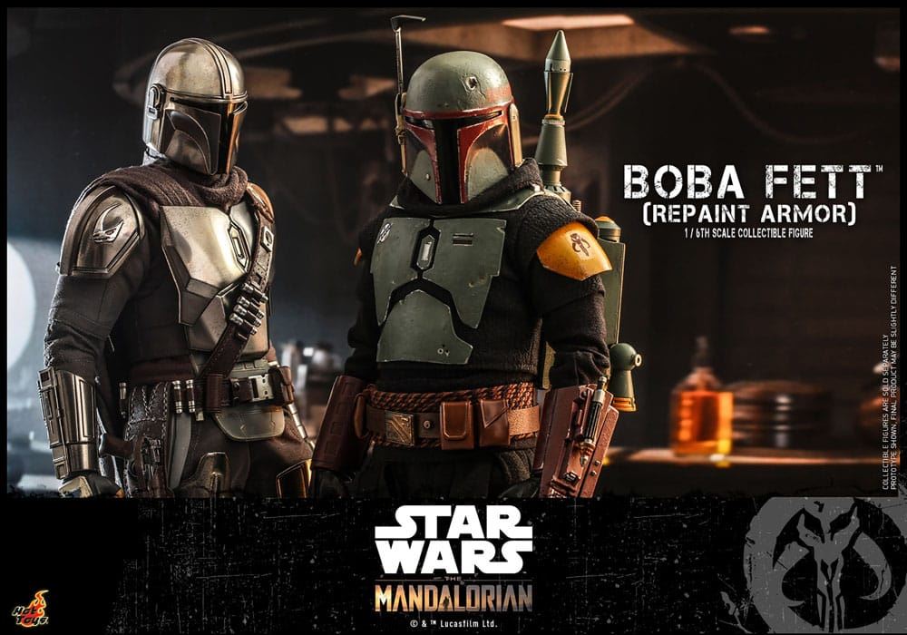 Star Wars: The Mandalorian Action Figure 1/6 Boba Fett Repaint Armor Special Edi