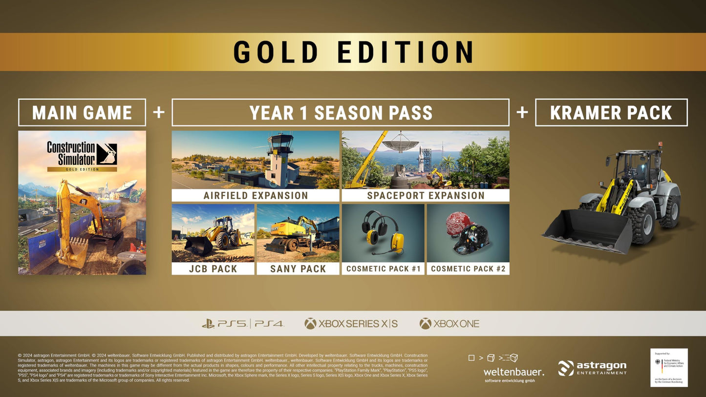 Construction Sim Gold Edition Playstation 5 *New & Sealed*