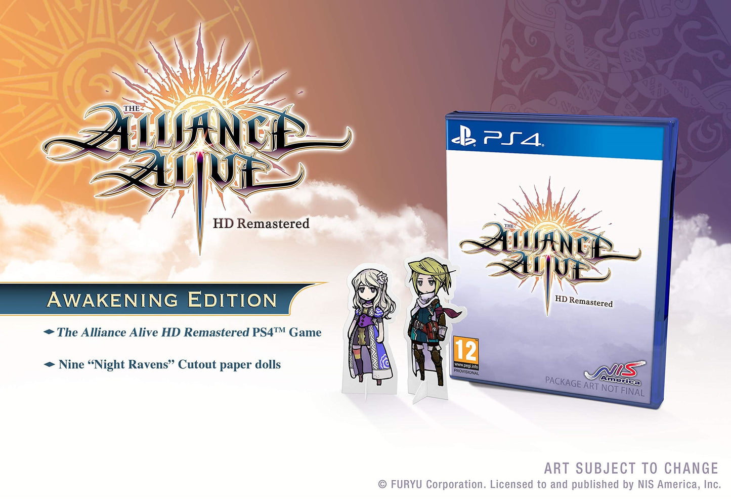 The Alliance Alive HD Remastered (Awakening Edition) /PS4 *New & Sealed*