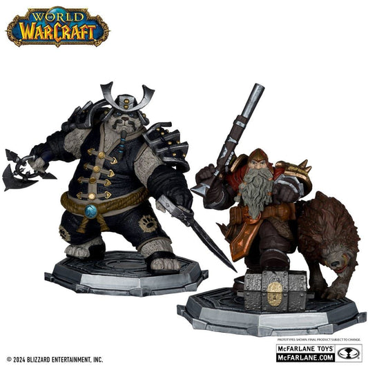 World of Warcraft 2-Pack Dwarf Hunter & Pandaren Monk 15cm