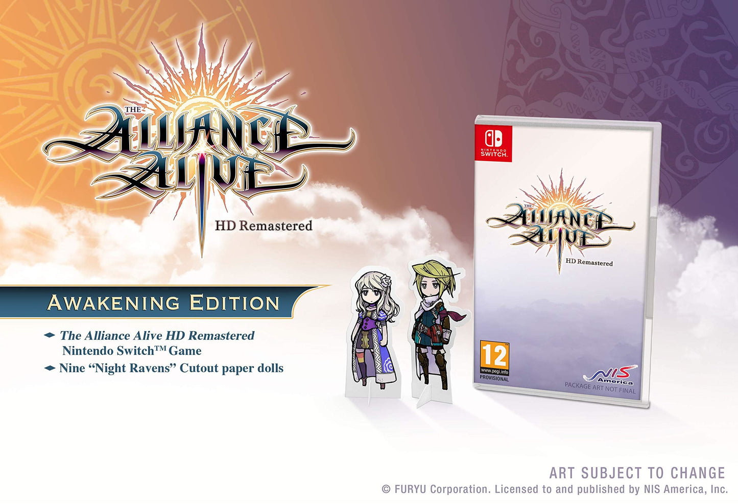 The Alliance Alive HD Remastered (Awakening Edition) /Switch *New & Sealed*