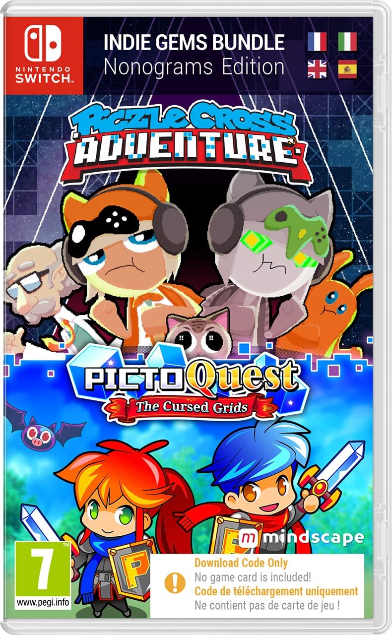 Piczle Cross Adventure & PictoQuest The Cursed Grids (2 Pack) (Code in a Box)