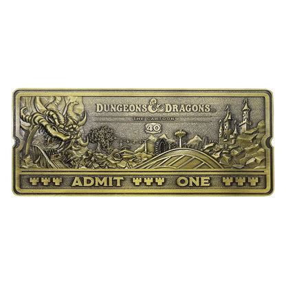Dungeons & Dragons The Cartoon Replica 40th Anniversary Rollercoaster Ticket Lim