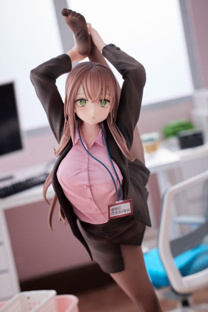 Original Character PVC Statue 1/6 OL-chan Who Doesn't Want to Go to Work Pink Ve
