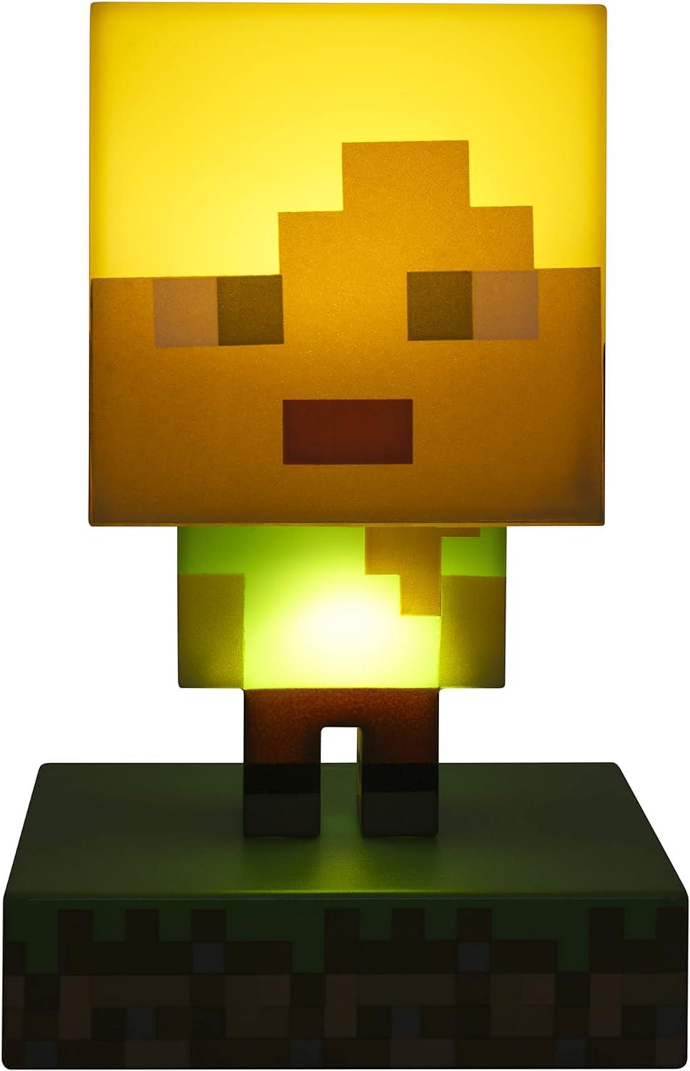 Paladone Minecraft Alex Icon Light | Mini Night Lamp Fun Pixelated