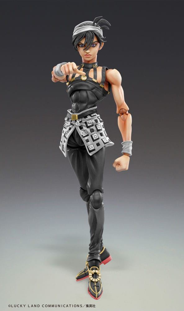JoJos Bizarre Adventure Golden Wind Chozokado Narancia Ghirga & As Black 15cm