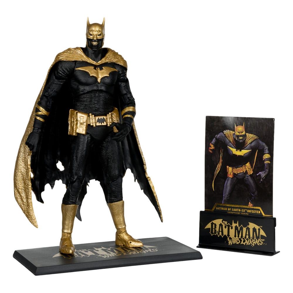 DC Multiverse Batman of Earth-22 Infected Dark Metal Knightmare Gold Label 18cm