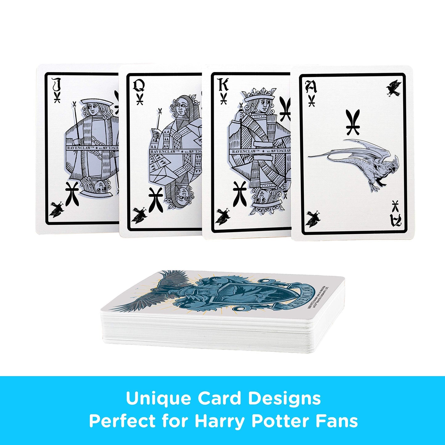Aquarius Harry Potter Playing Cards Ravenclaw, Multicolor, 52441