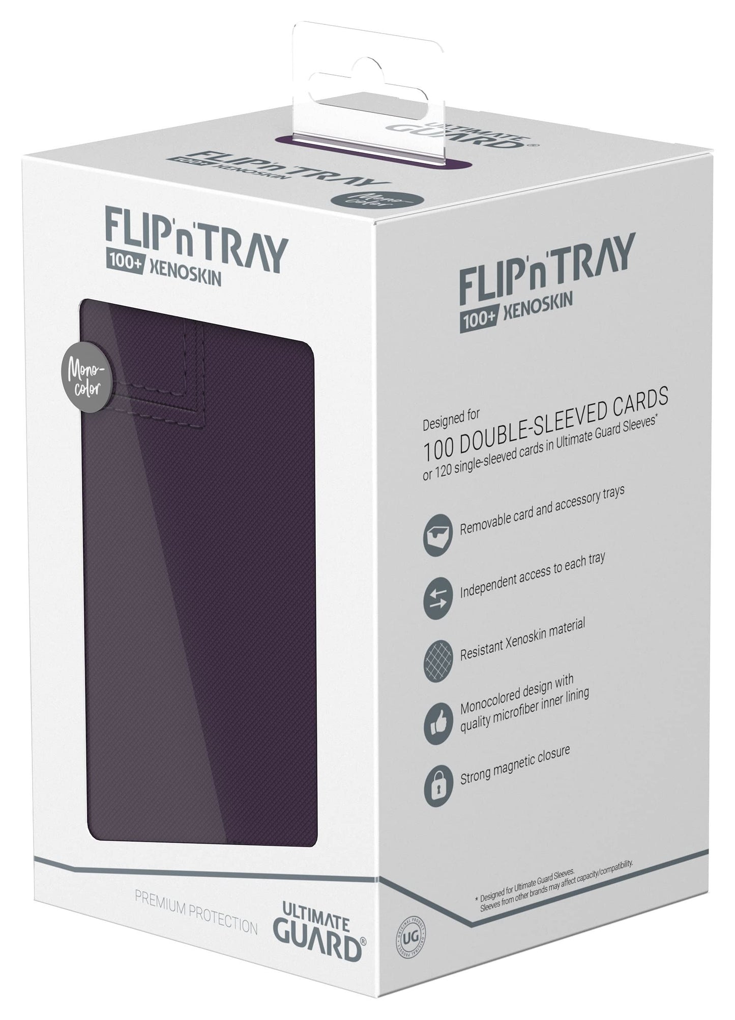 Ultimate Guard Flip`n`Tray 100+ XenoSkin Monocolor Purple