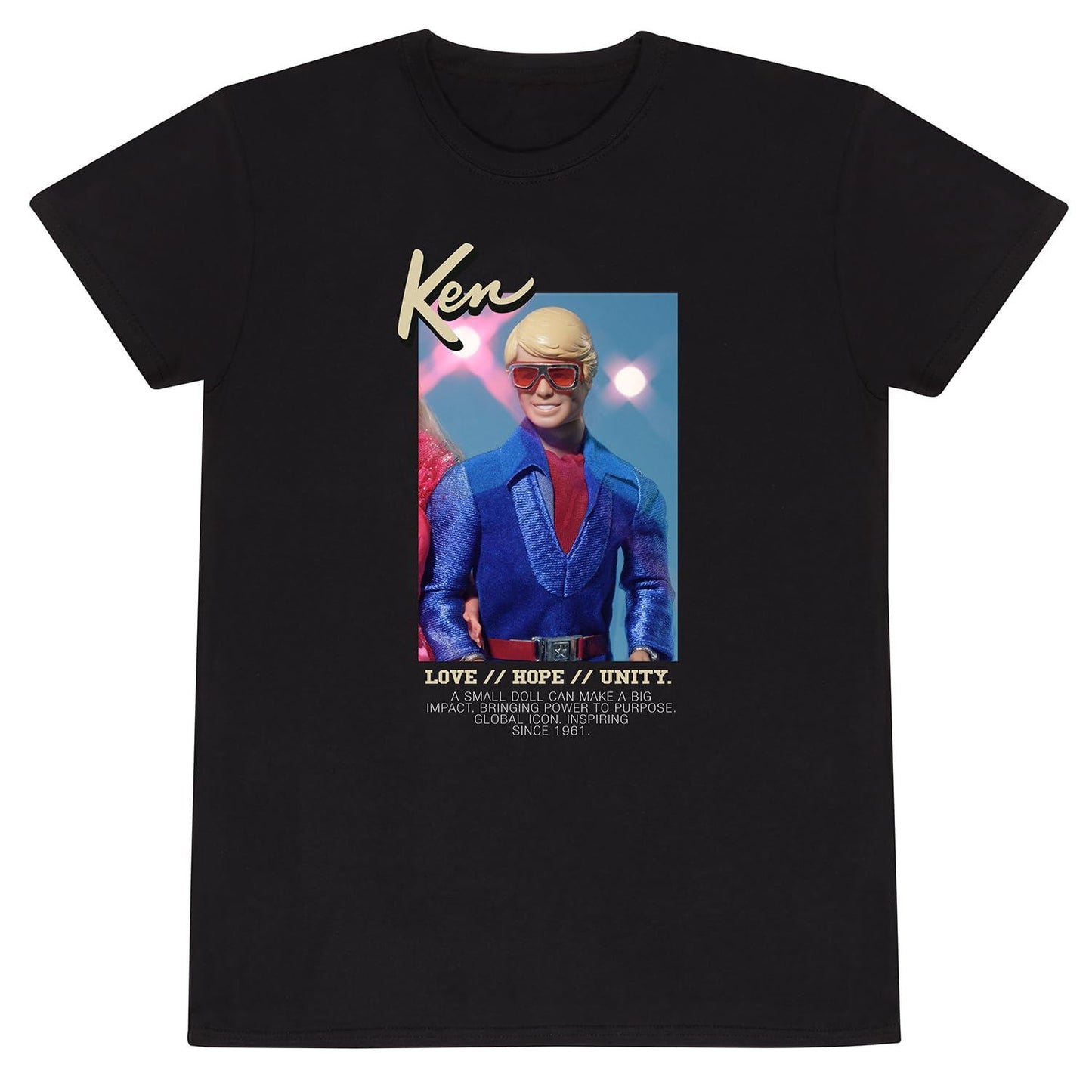 Barbie T-Shirt Ken Love Hope Unity Size M