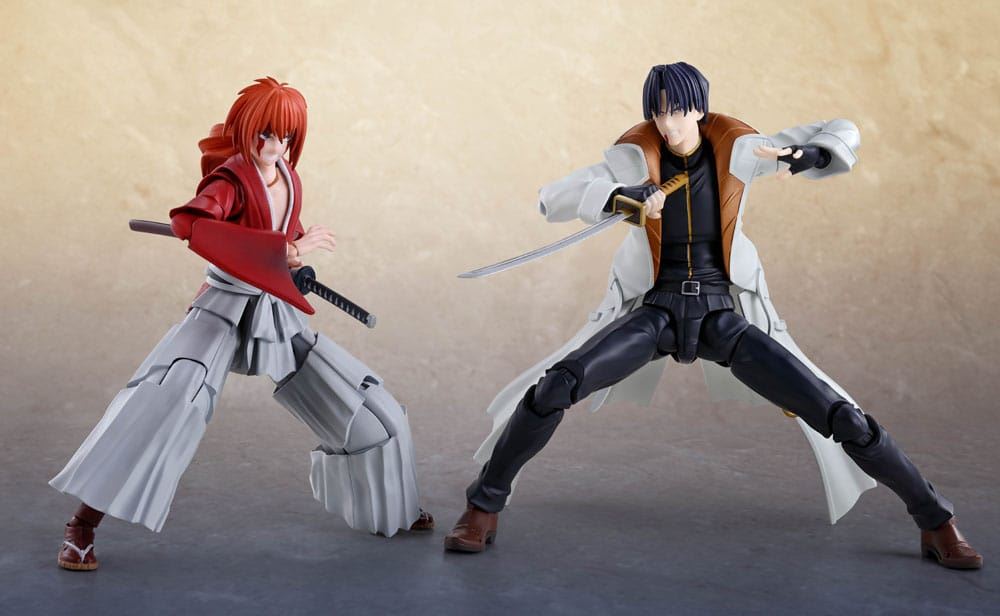 Rurouni Kenshin Meiji Swordsman Romantic Story S.H. Aoshi Shinomori 17cm