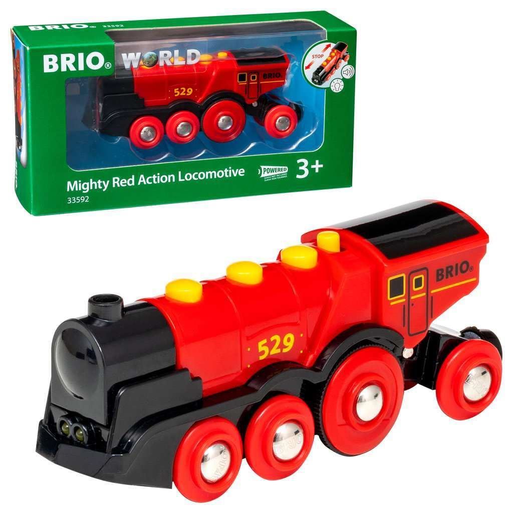 BRIO - Mighty Red Action Locomotive 33592 /Toys
