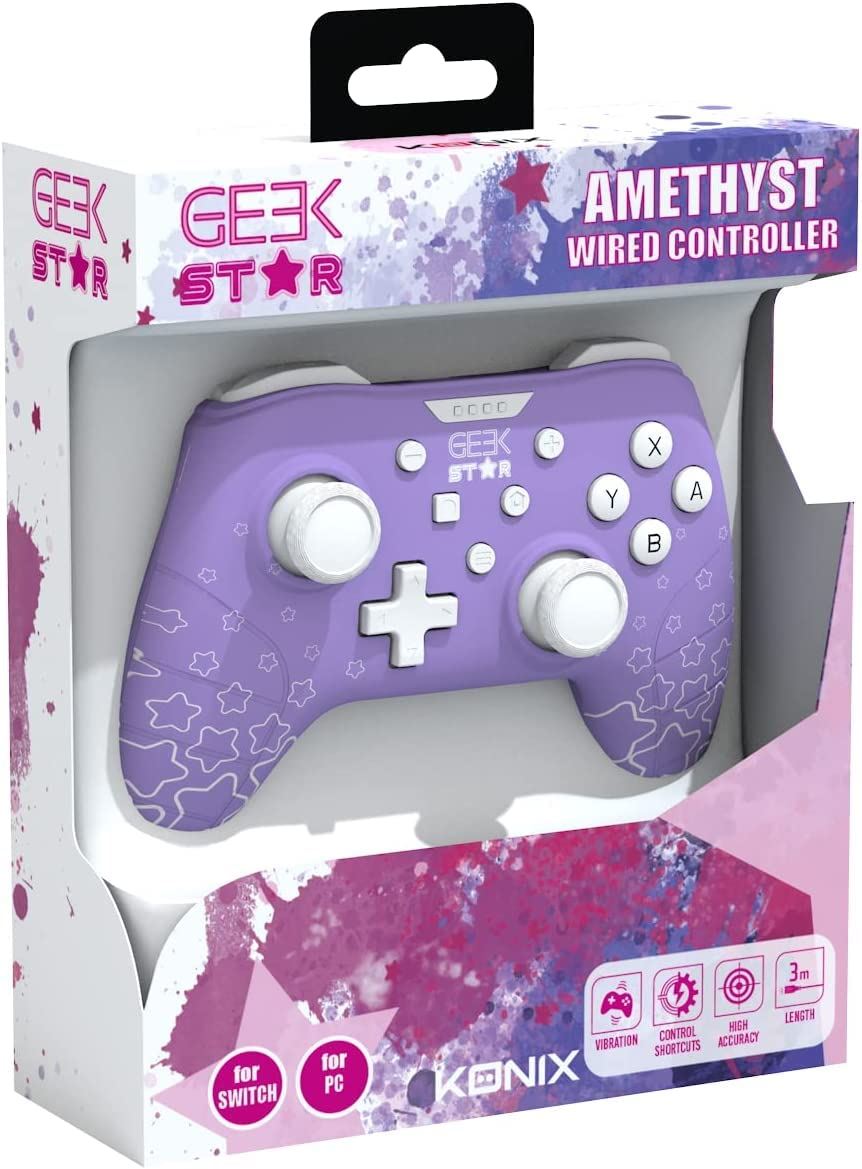 Konix Geek Star Amethyst Gamepad Controller (Purple) /Switch