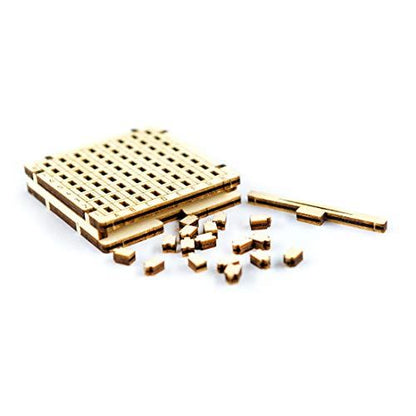 WoodenCity: Wooden Figures (Mini Checkers) /BoardGames