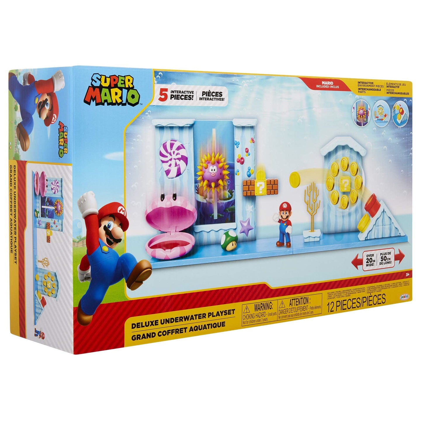 World of Nintendo Super Mario Deluxe Playset Underwater