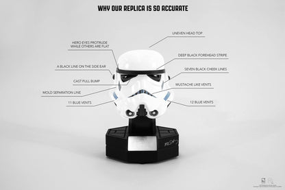 PureArts - StarWars (Original StormTrooper Helmet) 1:3 Statue /Figures
