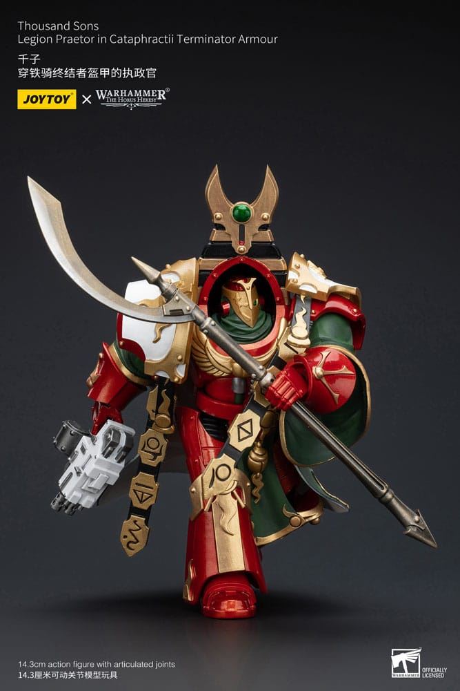 Warhammer The Horus Heresy Action Figure 1/18 Thousand sons Legion Praetor in Ca