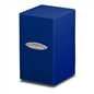 Blue Satin Tower Deck Box