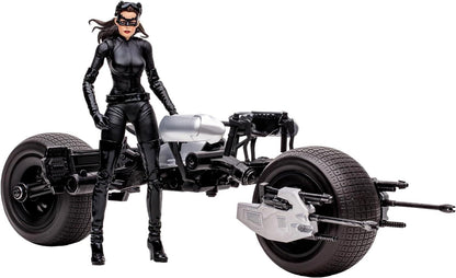 DC Multiverse Dark Knight Rises Catwoman & Batpod Gold Label 7 Figure McFarlane