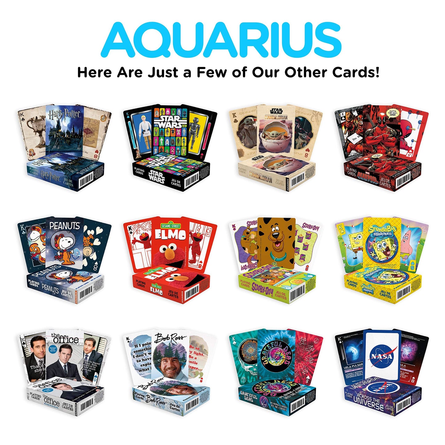 Aquarius Harry Potter Playing Cards Ravenclaw, Multicolor, 52441
