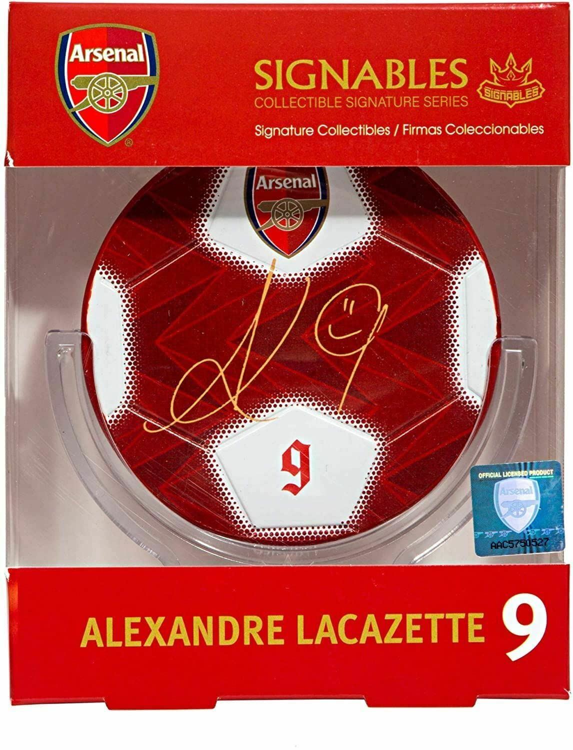 Signables Signature Disk - Arsenal (Alexandre Lacazette) /Merch