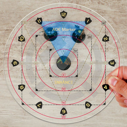 Enhance RPG Series 30ft Spell AoE Damage Template
