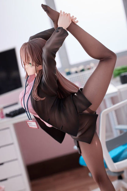 Original Character PVC Statue 1/6 OL-chan Who Doesn't Want to Go to Work Pink Ve