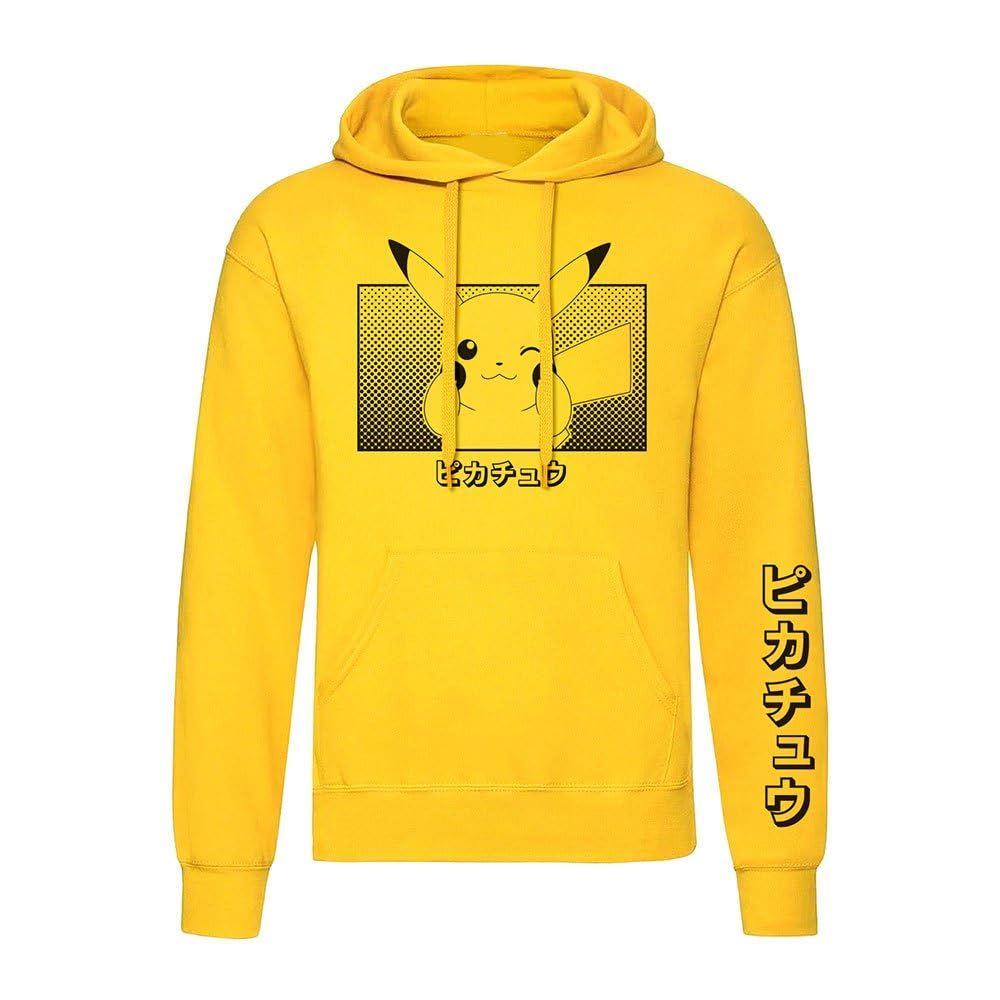 Pokemon Hooded Sweater Pikachu Katakana Size XL