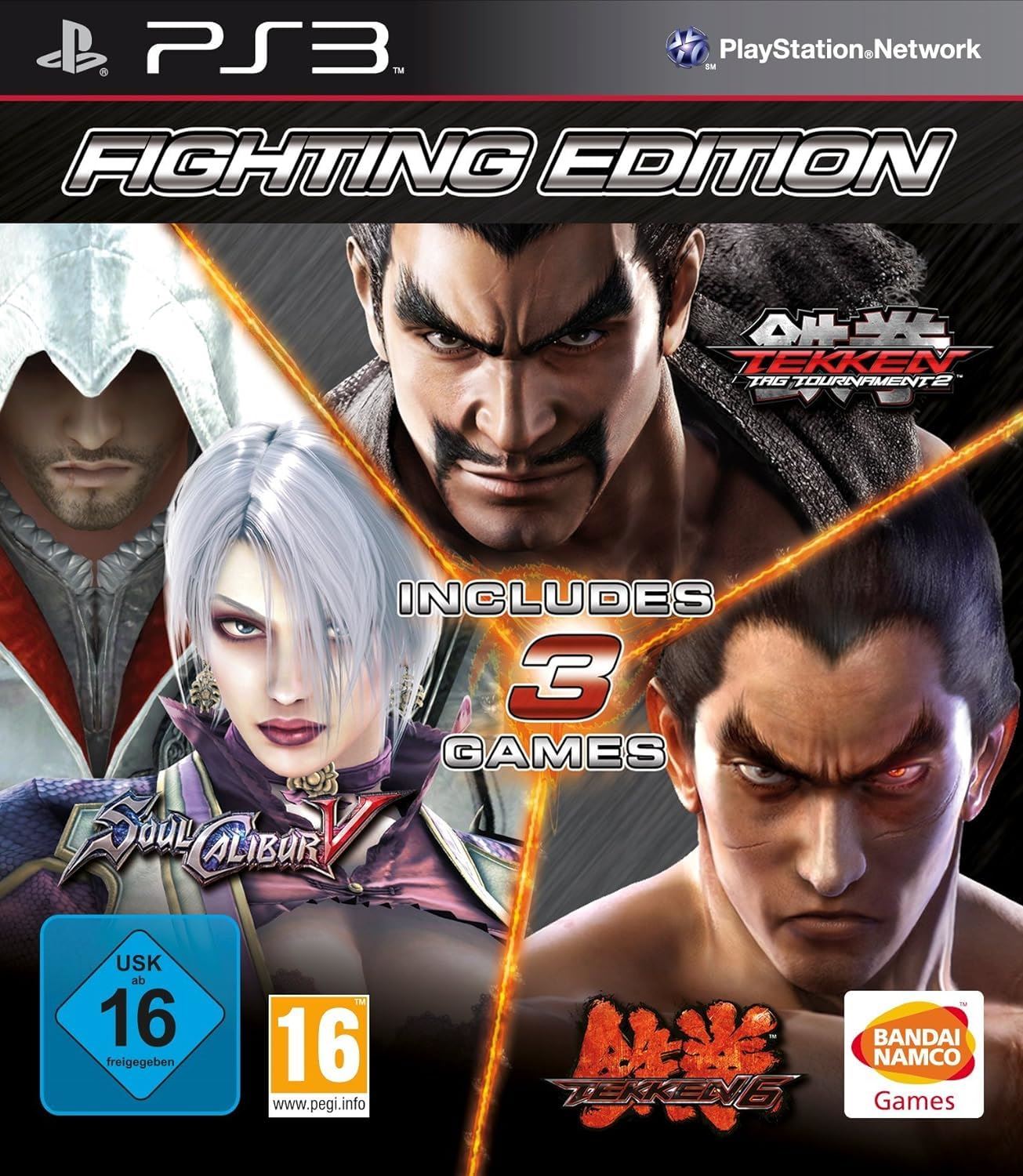 Fighting Edition: Tekken Tag 2, Tekken 6 & Soulcalibur V /PS3 *New & Sealed*