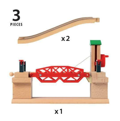 Brio Train Set Wooden Table Toys Railway Track Accessories Lift Bridge Lifting