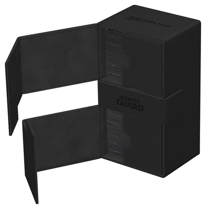 Ultimate Guard Twin Flip`n`Tray 200+ XenoSkin Monocolor Black