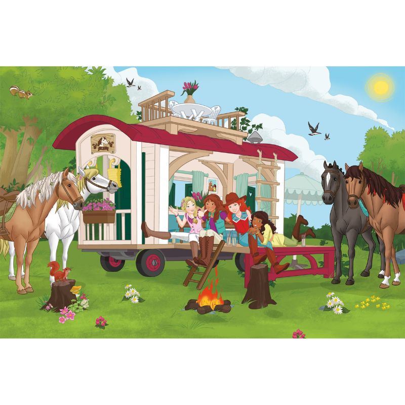 Schleich: Horse Club Campfire at the Caravan (100pc) inc. 1 figure