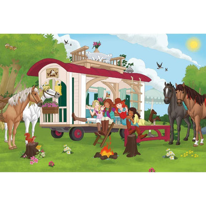Schleich: Horse Club Campfire at the Caravan (100pc) inc. 1 figure