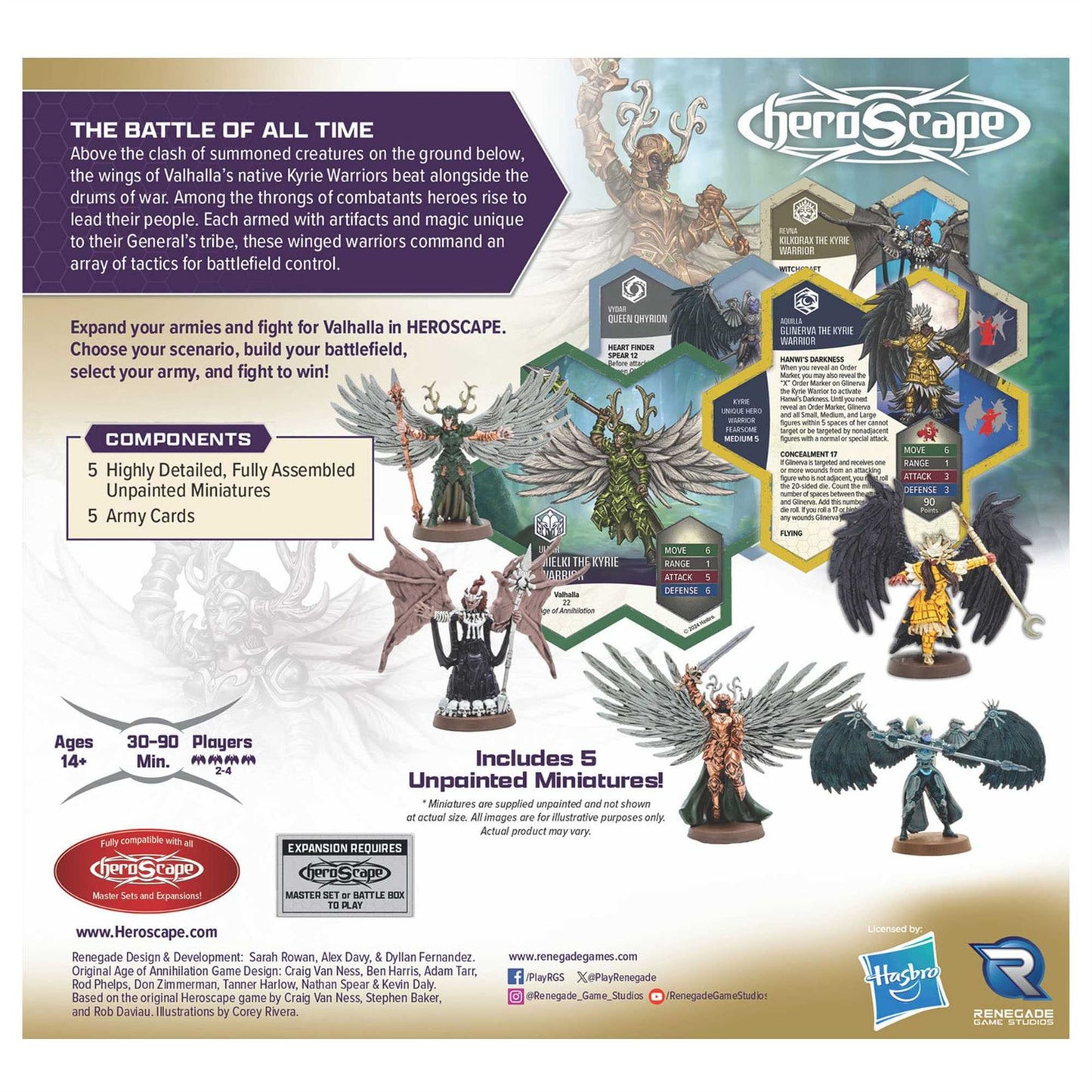 Heroscape: Revna?s Rebuke: Kyrie Warriors Army Expansion