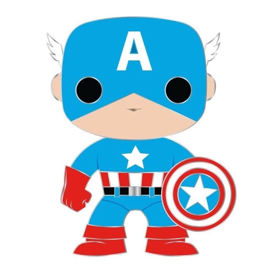 Funko - POP! Pin: Marvel (Captain America) POP! /Figures