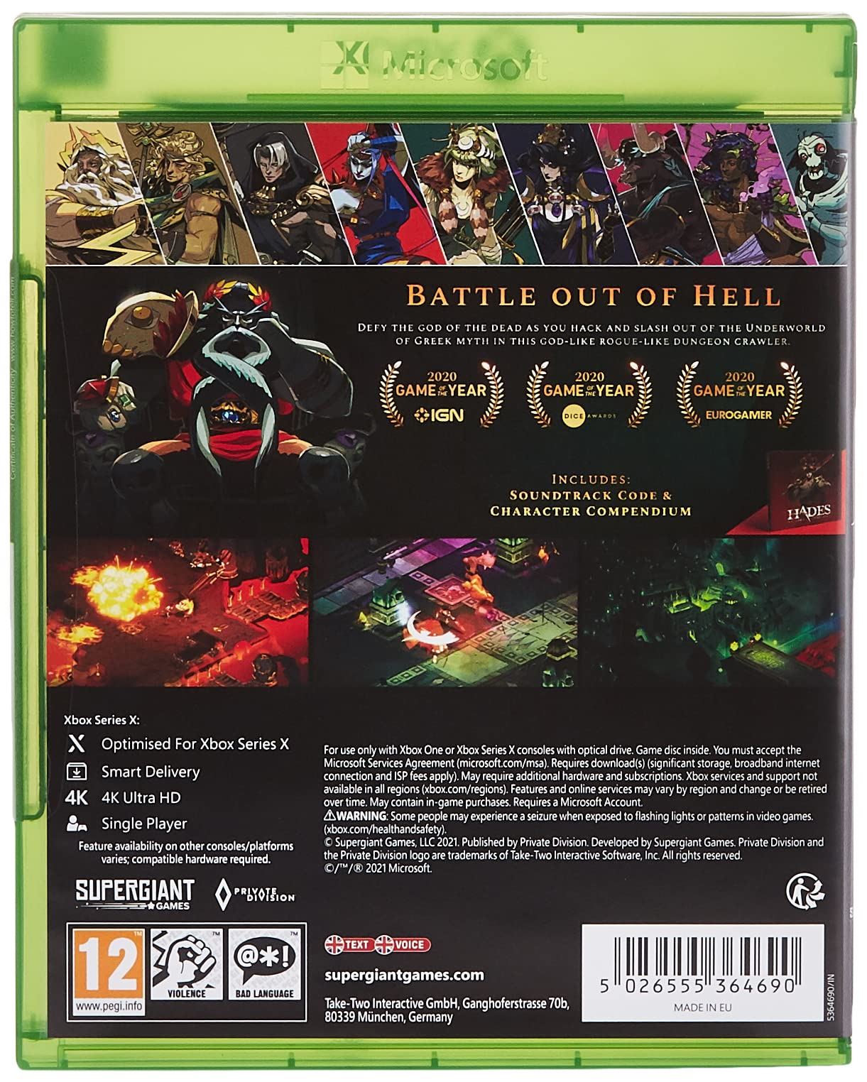 Hades /Xbox One *New & Sealed*