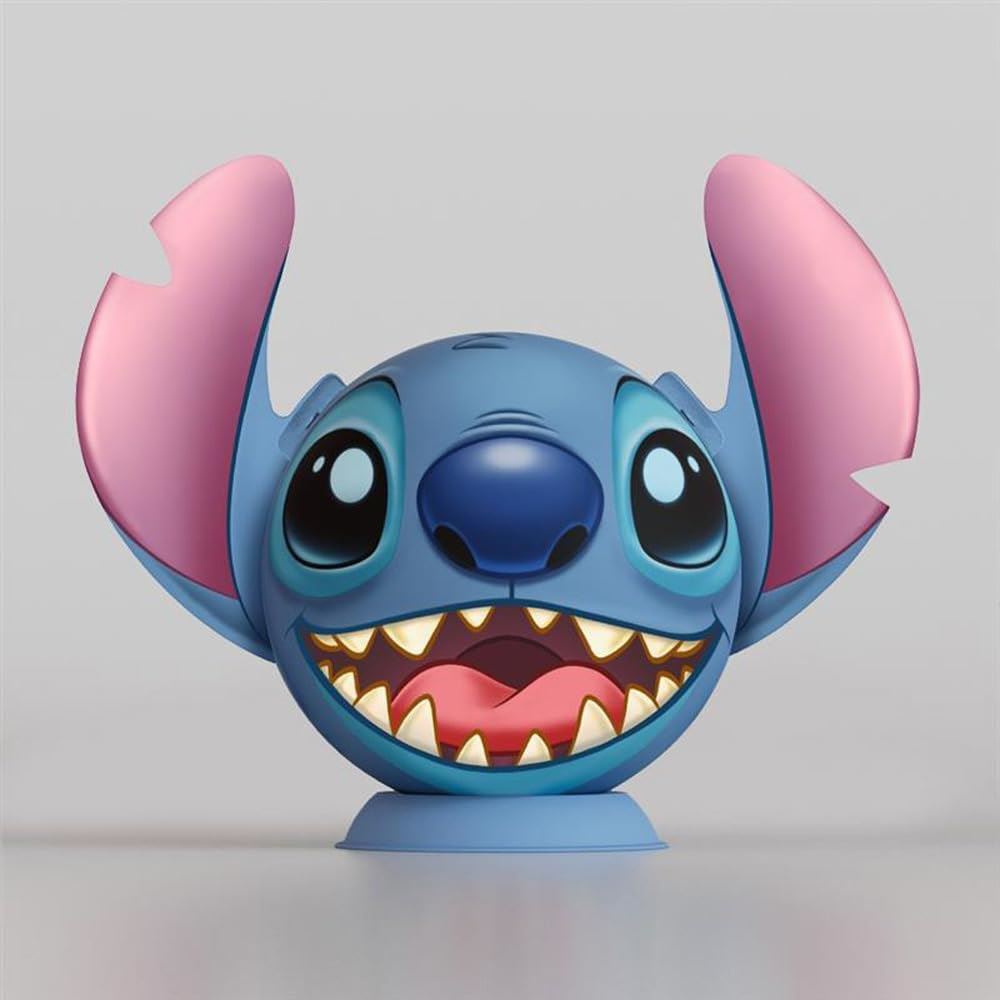 Lilo & Stitch 3D Puzzle Ball with Ears Stitch (77 pieces)
